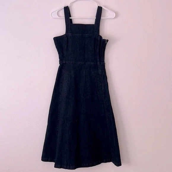 Whistles Women’s A-line Denim Mini Dress Size 2 Blue - Picture 2 of 9